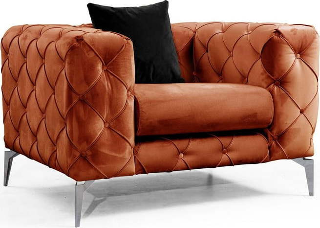 Oranžové křeslo Como – Artie