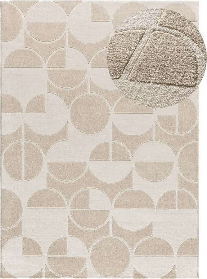 Koberec v krémové a slonovinové barvě 160x230 cm Flora – Universal