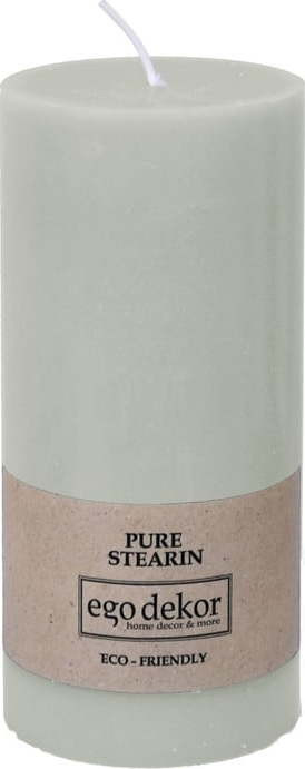 Tyrkysově modrá svíčka Eco candles by Ego dekor Friendly, doba hoření 50 h