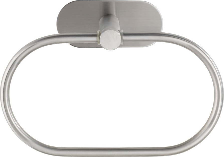 Samodržící držák na ručníky z nerezové oceli v matně stříbrné barvě Orea – Wenko