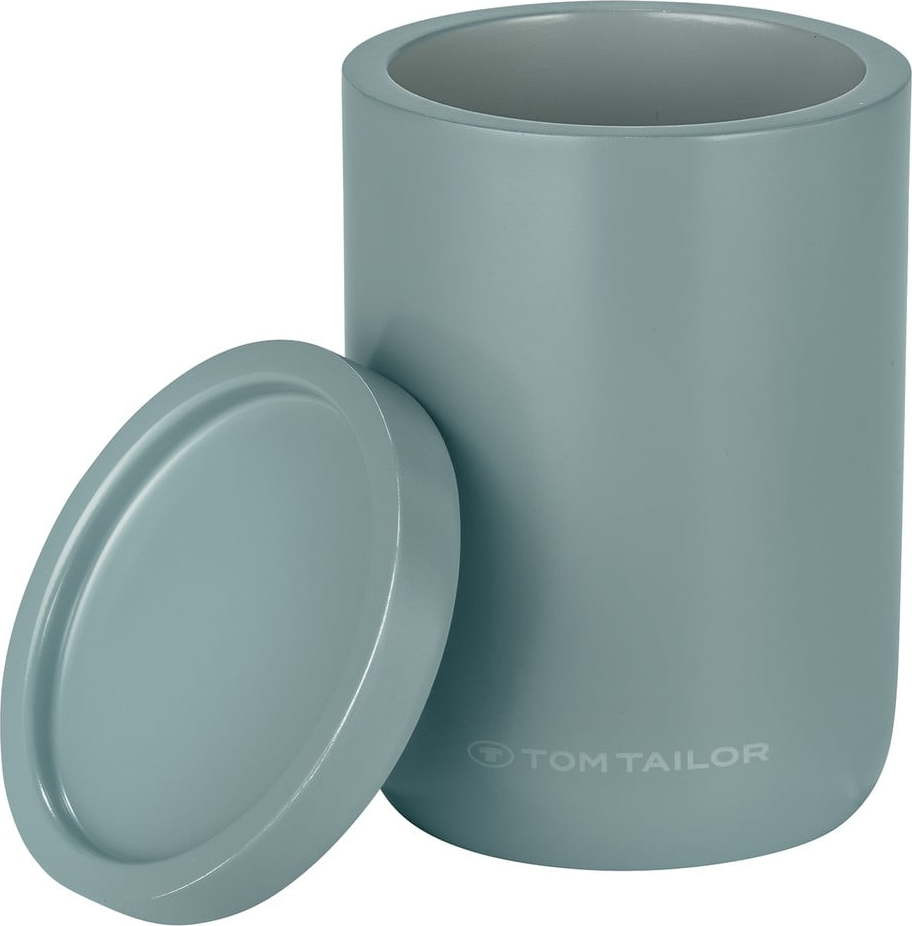 Zelený koupelnový organizér na vatové tampony z polyresinu Tom Tailor T-Color Bath – Wenko