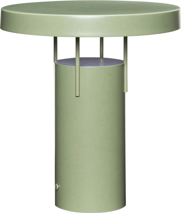 Zelená LED stmívatelná stolní lampa s kovovým stínidlem (výška 28 cm) BringMe – Hübsch