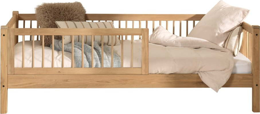 Dětská postel z dubového dřeva s roštem v přírodní barvě 90x200 cm Forrest – Vipack