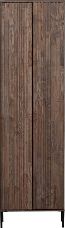 Hnědá šatní skříň z jasanového dřeva 60x210 cm Gravure – WOOOD