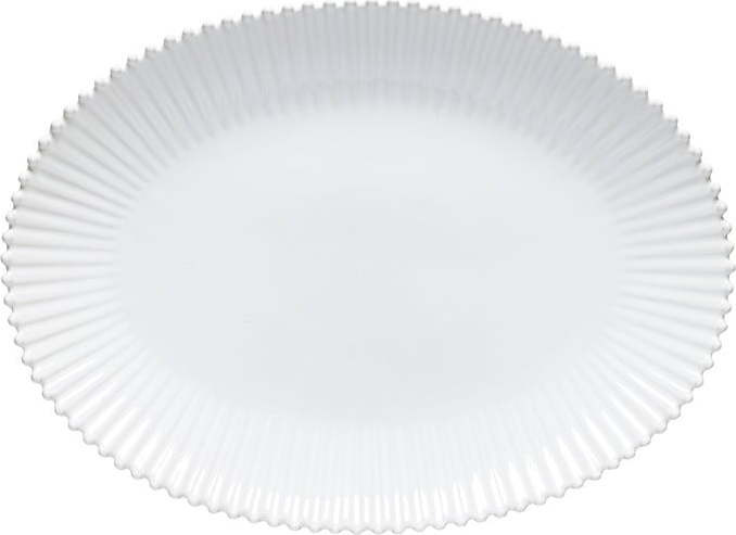 Bílý servírovací talíř z kameniny 37x51 cm Pearl – Costa Nova