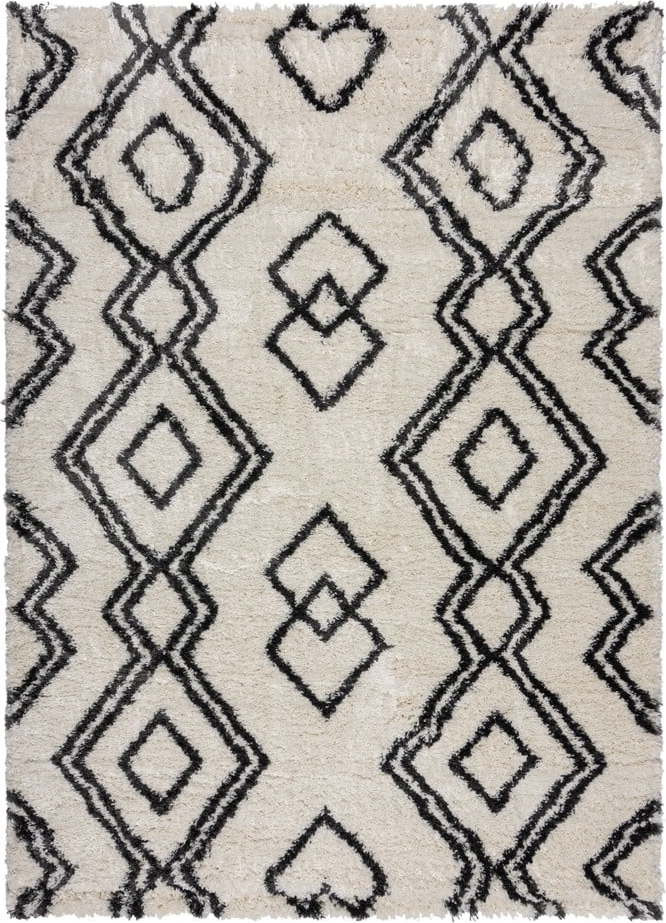 Koberec slonovinový 200x290 cm Atlas Berber – Flair Rugs