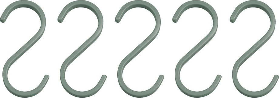 Světle zelené závěsné kovové háčky v sadě 5 ks Hang-it – Mette Ditmer Denmark