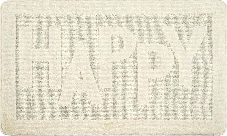 Krémová koupelnová předložka 60x100 cm Happy – Foutastic