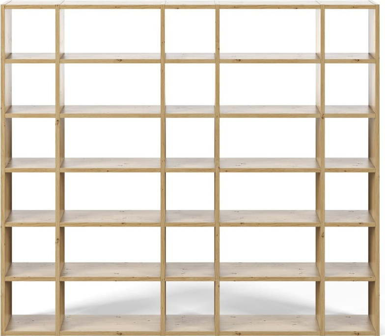 Knihovna v dekoru dubu 255x224 cm Pombal - TemaHome