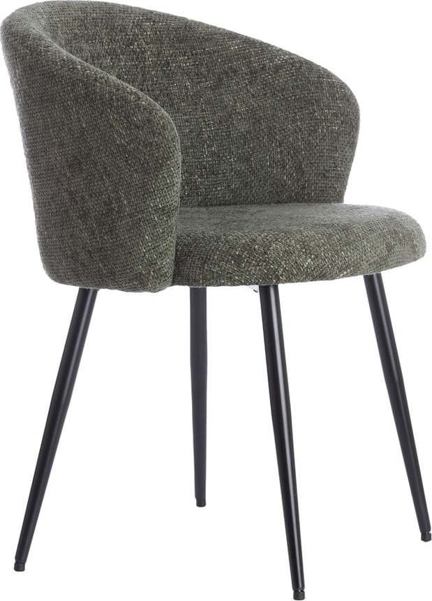 Khaki kovové jídelní židle v sadě 2 ks Radaja – Light & Living