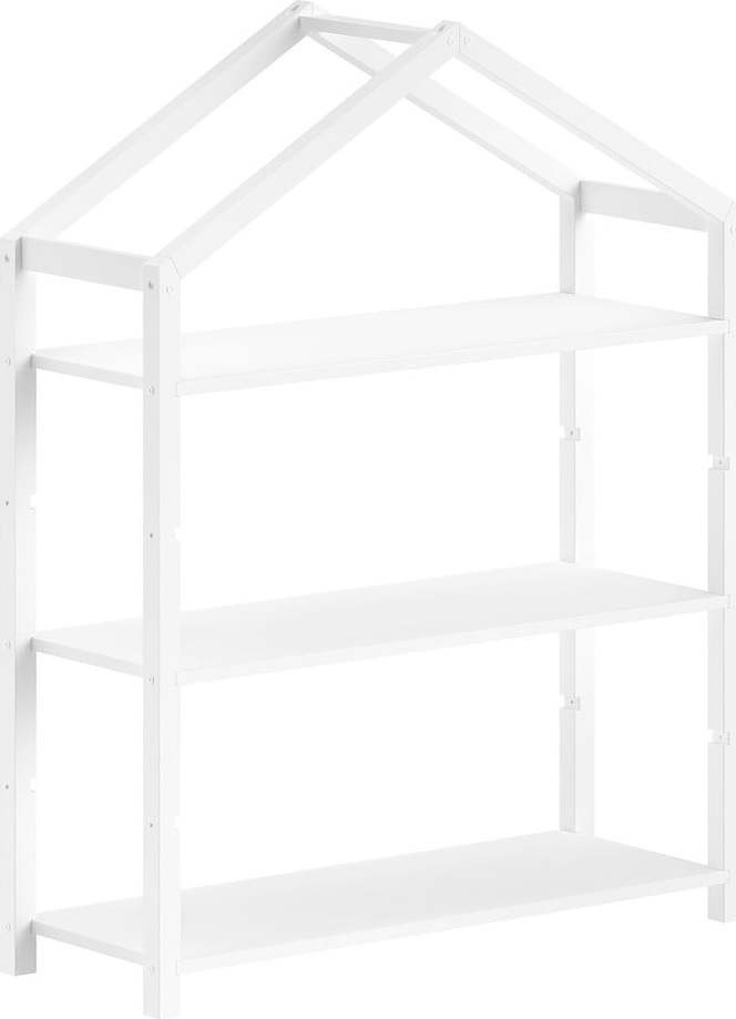 Bílá dětská knihovna z borovicového dřeva 111x141x40 cm Dallas – Vipack