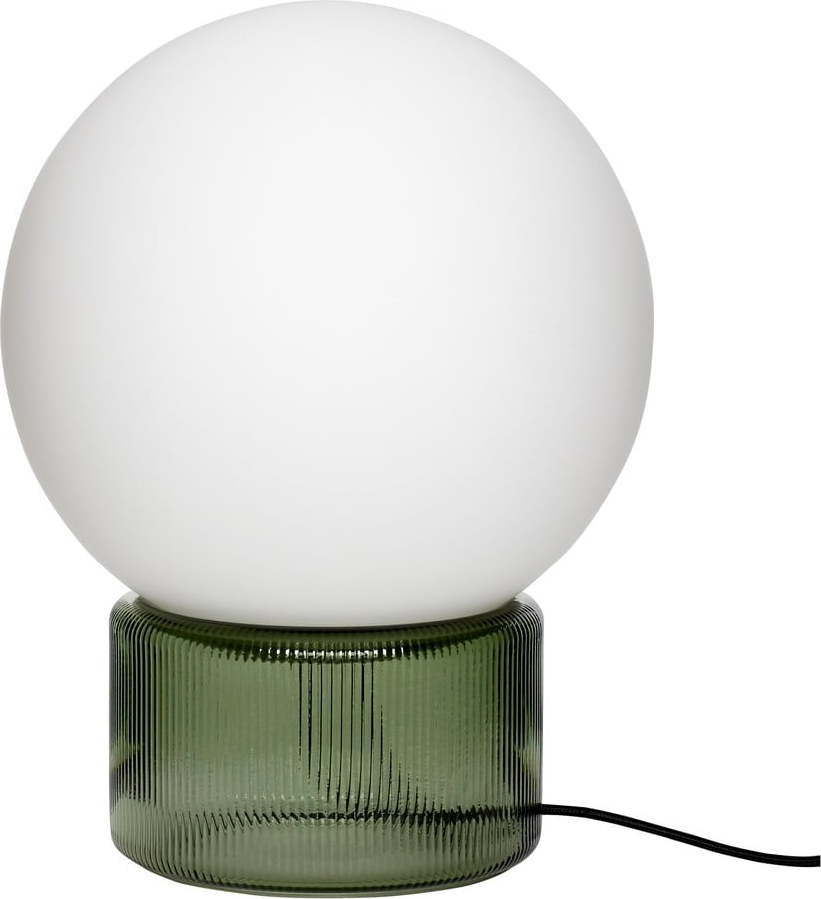 Bílo-zelená stolní lampa (výška 33 cm) Sphere – Hübsch