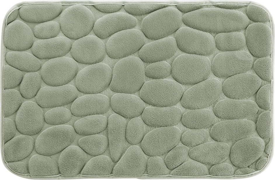 Zelená koupelnová předložka 50x80 cm Ricochet – douceur d'intérieur