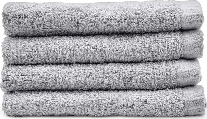 Šedé rychleschnoucí bavlněné ručníky v sadě 4 ks 30x30 cm Quick Dry – Catherine Lansfield