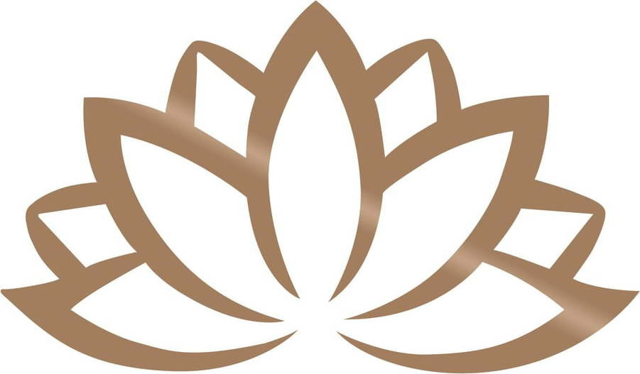 Nástěnná dekorace ve zlaté barvě Wallity Lotos