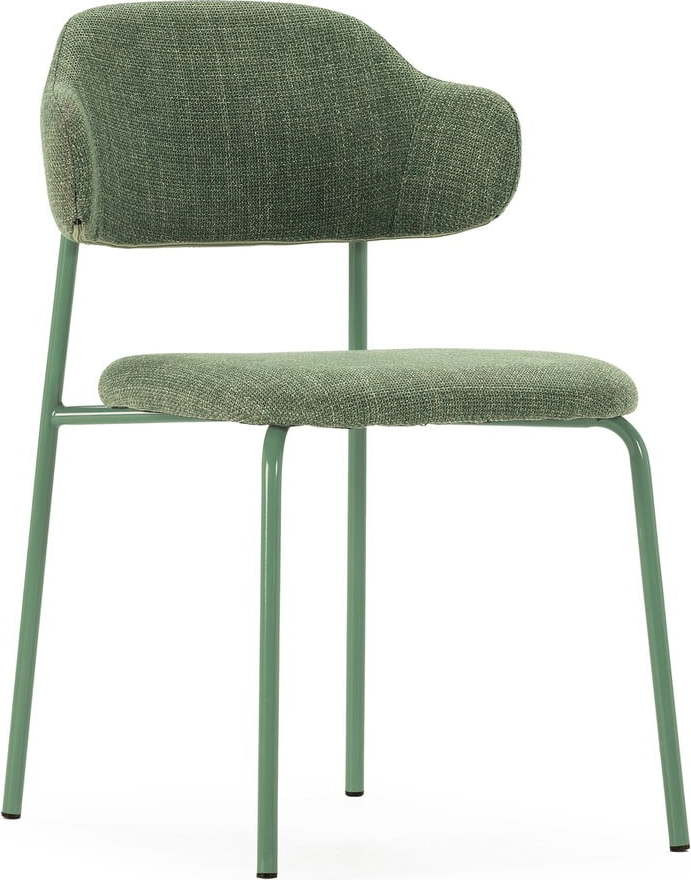Zelené jídelní židle v sadě 4 ks Adriel – Marckeric