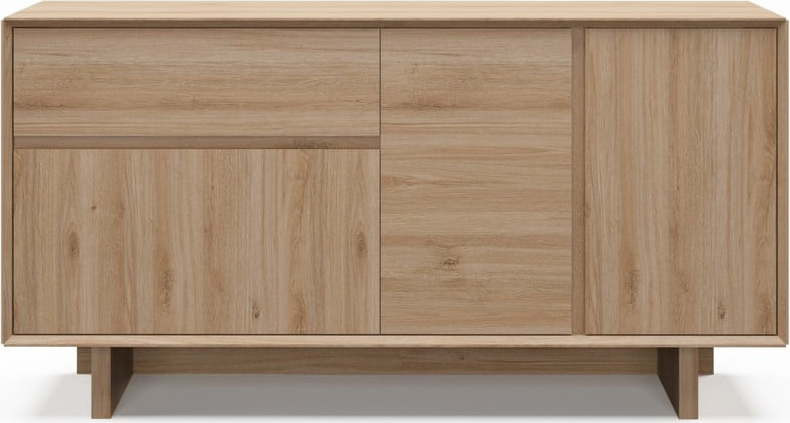 Komoda v dekoru dubu v přírodní barvě 146x76x45 cm Carpi – Marckeric