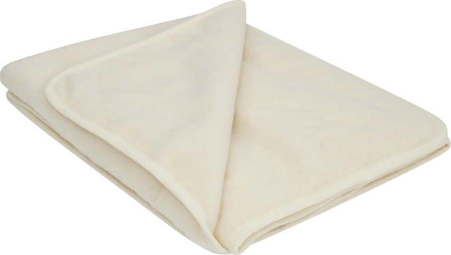 Béžová deka z merino vlny Native Natural, 130 x 170 cm