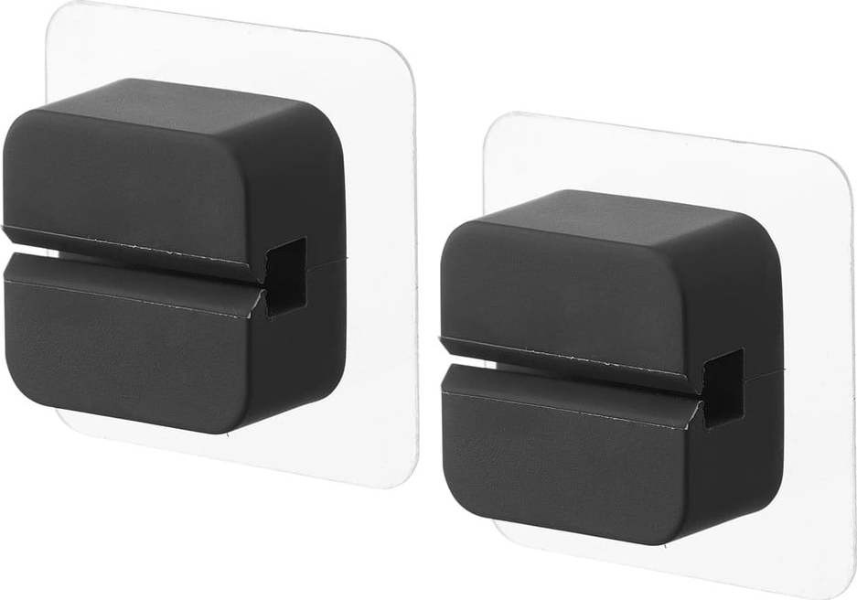 Černé silikonové multifunkční držáky v sadě 2 ks Film Hook – YAMAZAKI