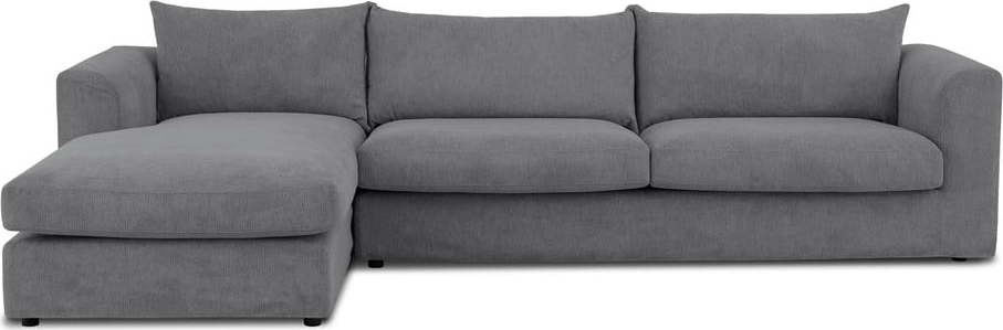 Tmavě šedá rohová pohovka (levý roh) Asgard – Scandic