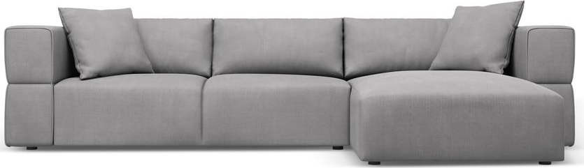 Světle šedá rohová pohovka, pravý roh Esther – Milo Casa
