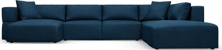 Modrá rohová pohovka do 