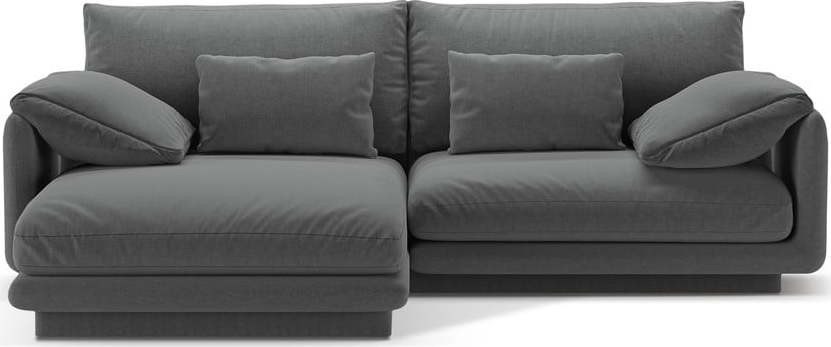 Tmavě šedá rohová pohovka (levý roh) Torino – Micadoni Home