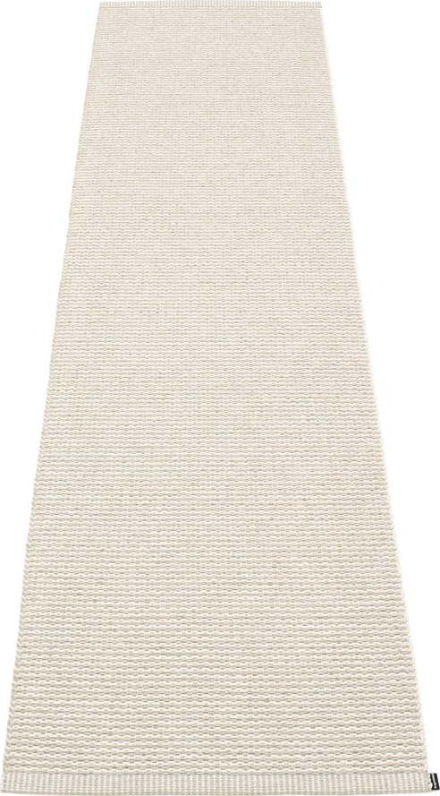 Krémový vnitřní a venkovní běhoun 60x250 cm Mono Linen Vanilla – Pappelina