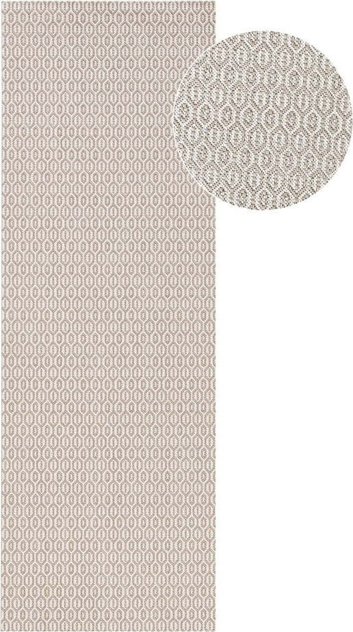 Šedý venkovní koberec NORTHRUGS Coin, 80 x 200 cm