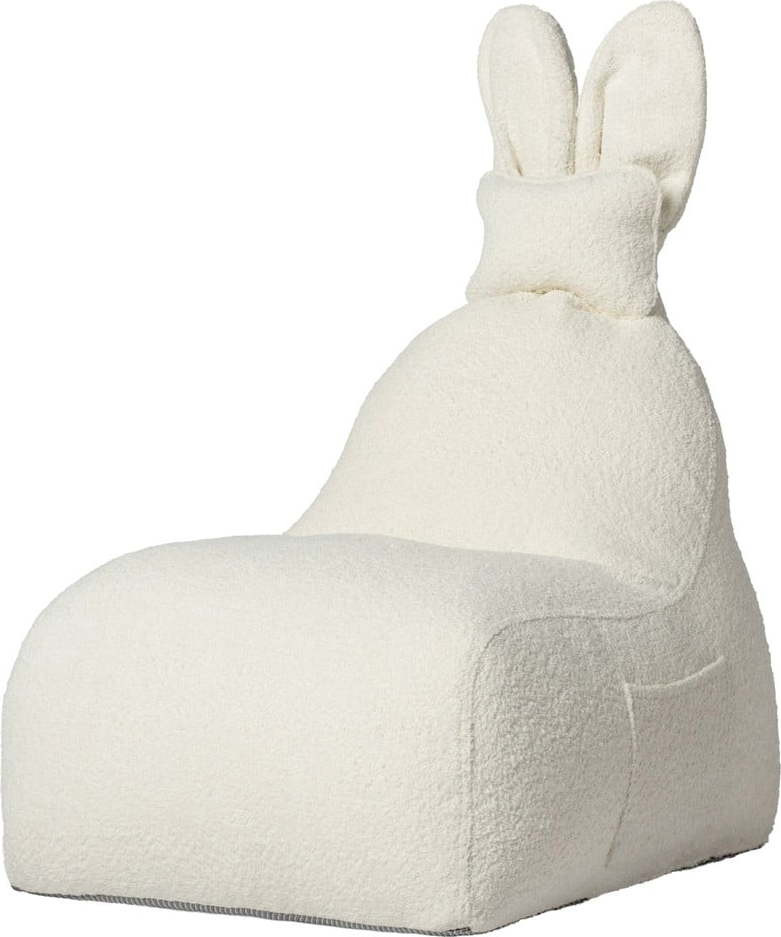 Krémový dětský sedací vak Funny Bunny – The Brooklyn Kids
