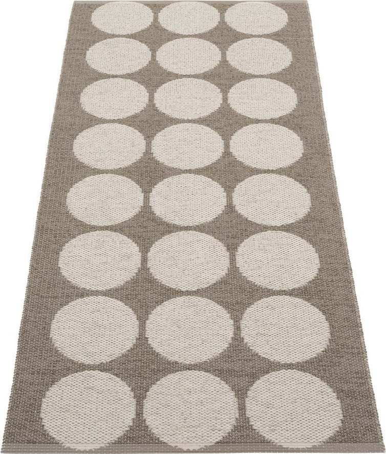 Hnědo-béžový vnitřní a venkovní běhoun 70x160 cm Hugo Walnut Linen – Pappelina