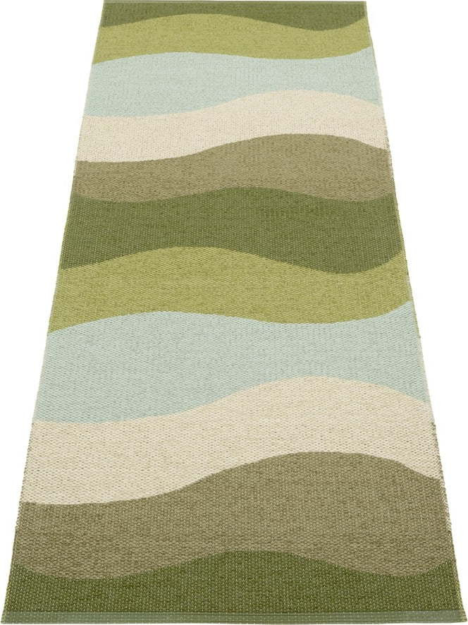 Zelený vnitřní a venkovní běhoun 70x200 cm Urvi Woods – Pappelina