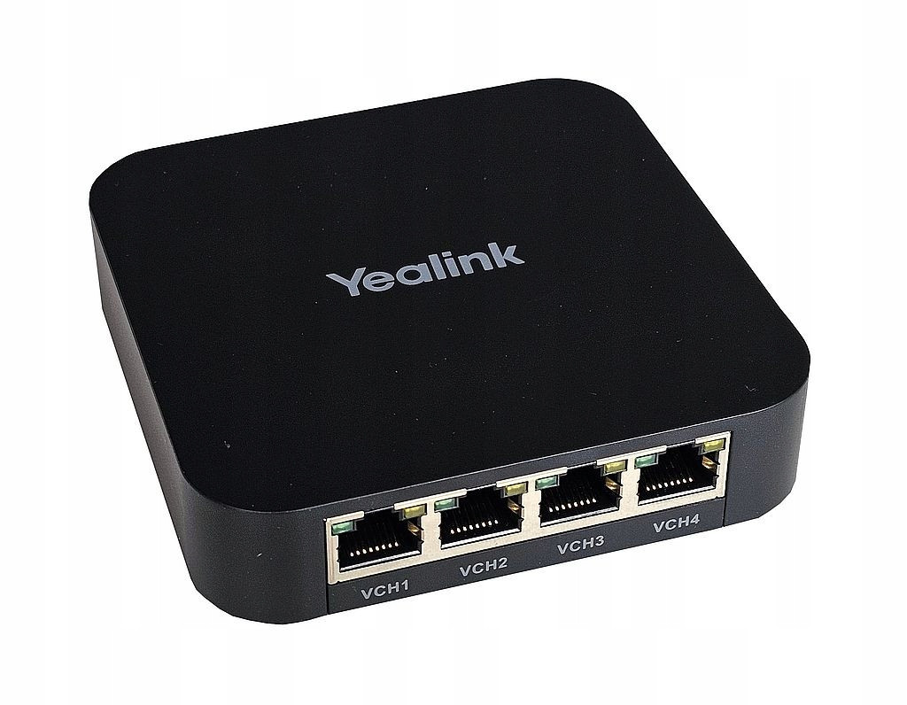 Nový Stolní Switch Yealink RCH40 4x1GB PoE+ Napájecí Zdroj
