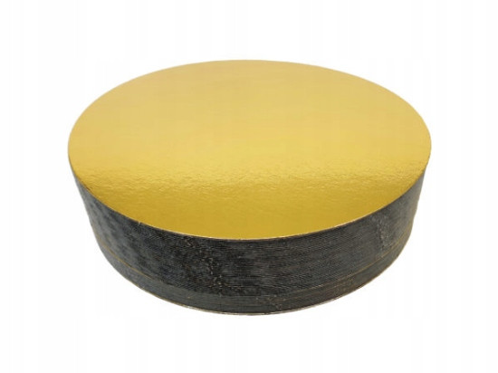 zlatý dortový podklad o tloušťce 1,5 mm, průměr 24 cm 5ks 92-85