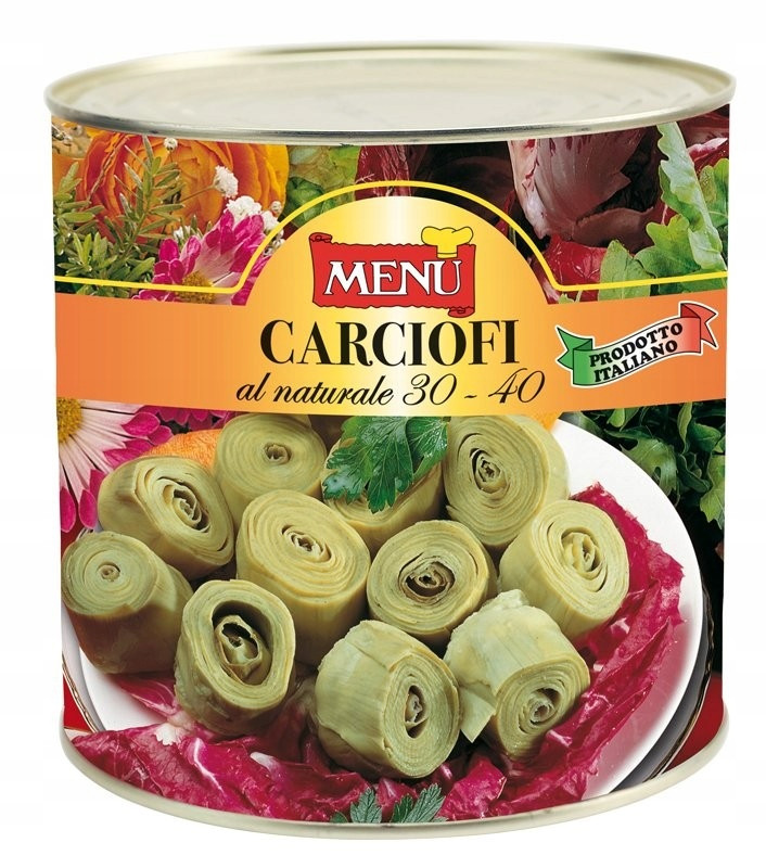Artyčoky celé ve slaném nálevu 2.5 kg Menu' bez lepku