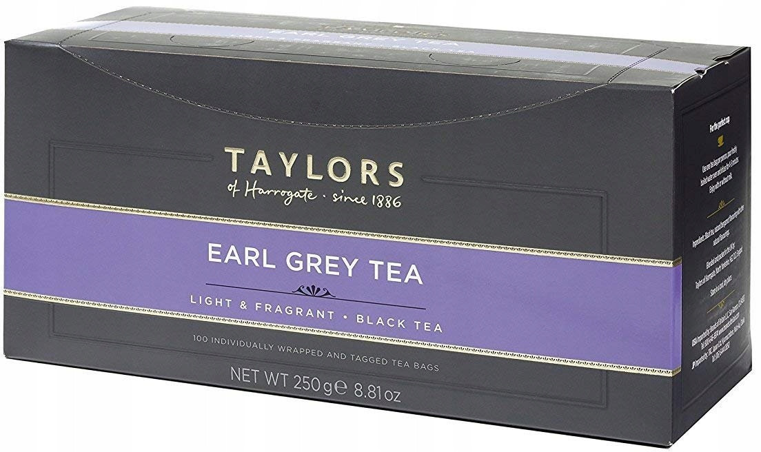 Čaj Earl Grey 250 g v sáčcích Taylors