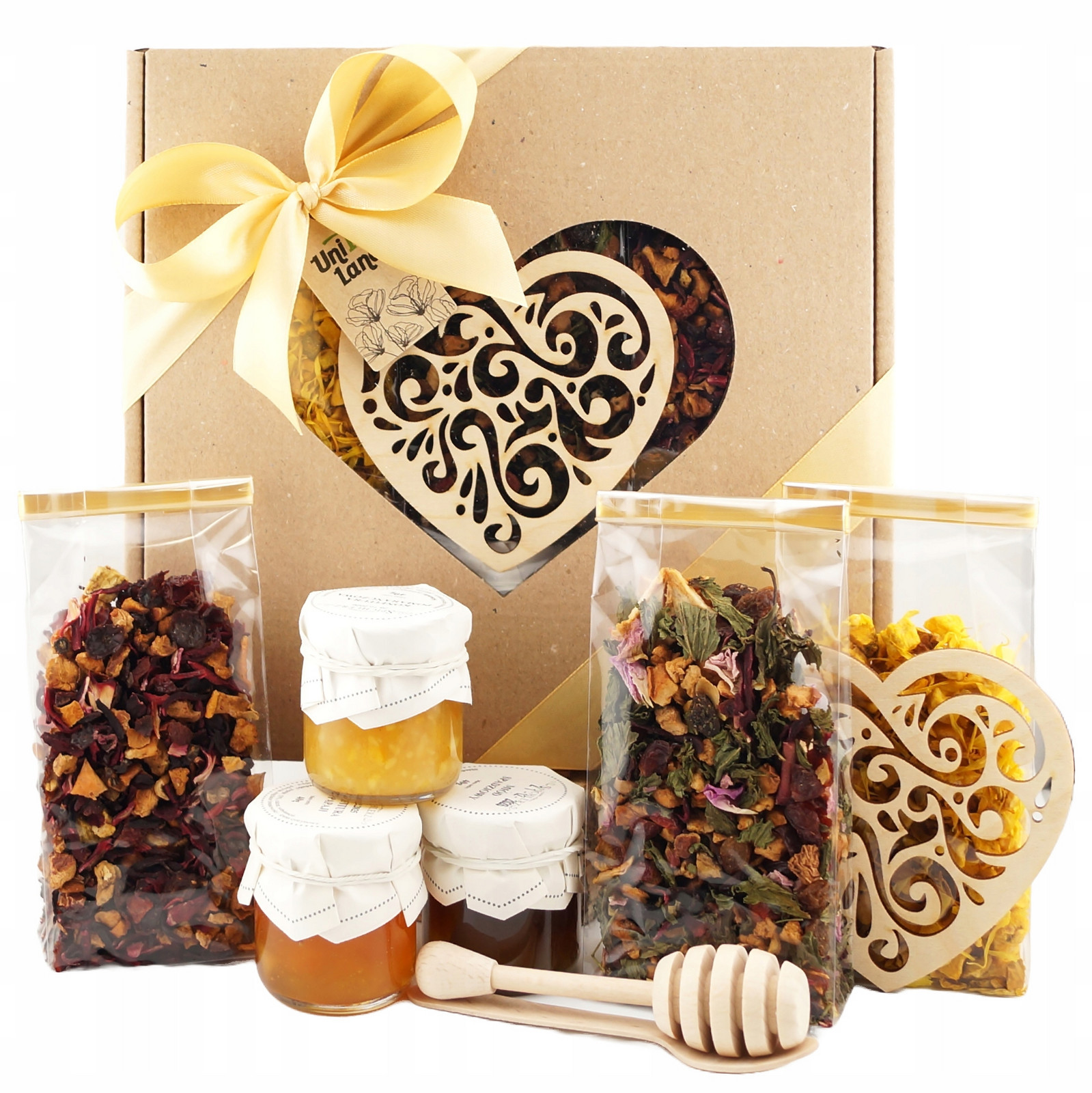 Dárková Sada s čajem a sladkostmi Dárkový koš dárková krabička