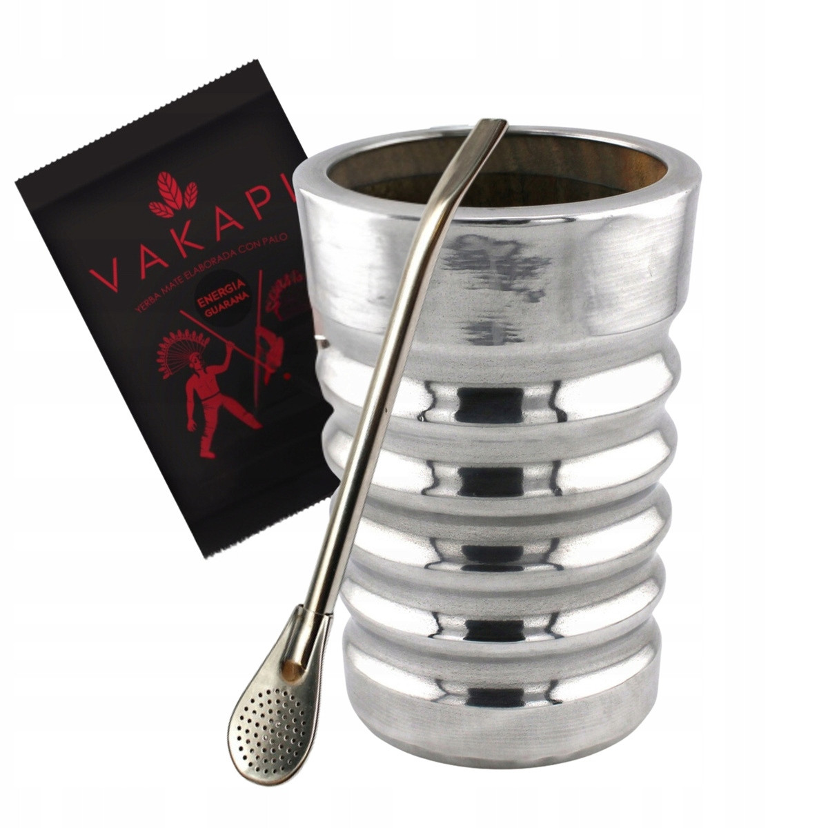 Sada příslušenství a Yerba Mate Vakapi Matero Palo Santo Bombilla Inox