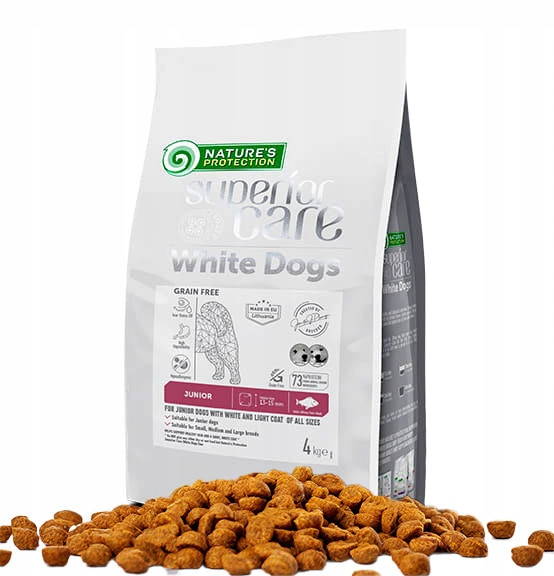 Nature's Protection White Dogs White Fish Junior Všechny Velikosti 4kg