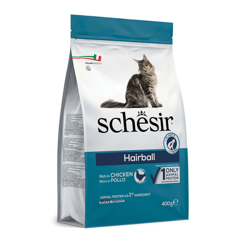 Schesir Suchá kočka Hairball Kuře 400g