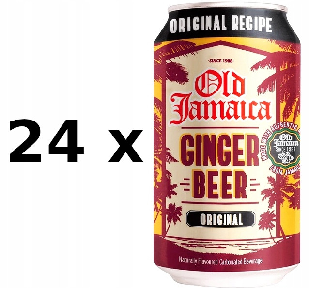 24 x Old Jamaica Ginger Beer Original, zázvorové kořeněné pivo (0%) 24x330 ml