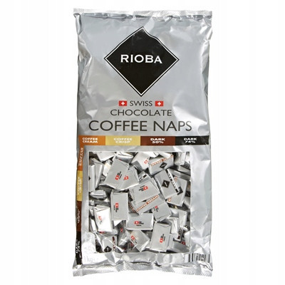 Rioba čokoládové bonbóny kávové 1kg jednotlivě balené