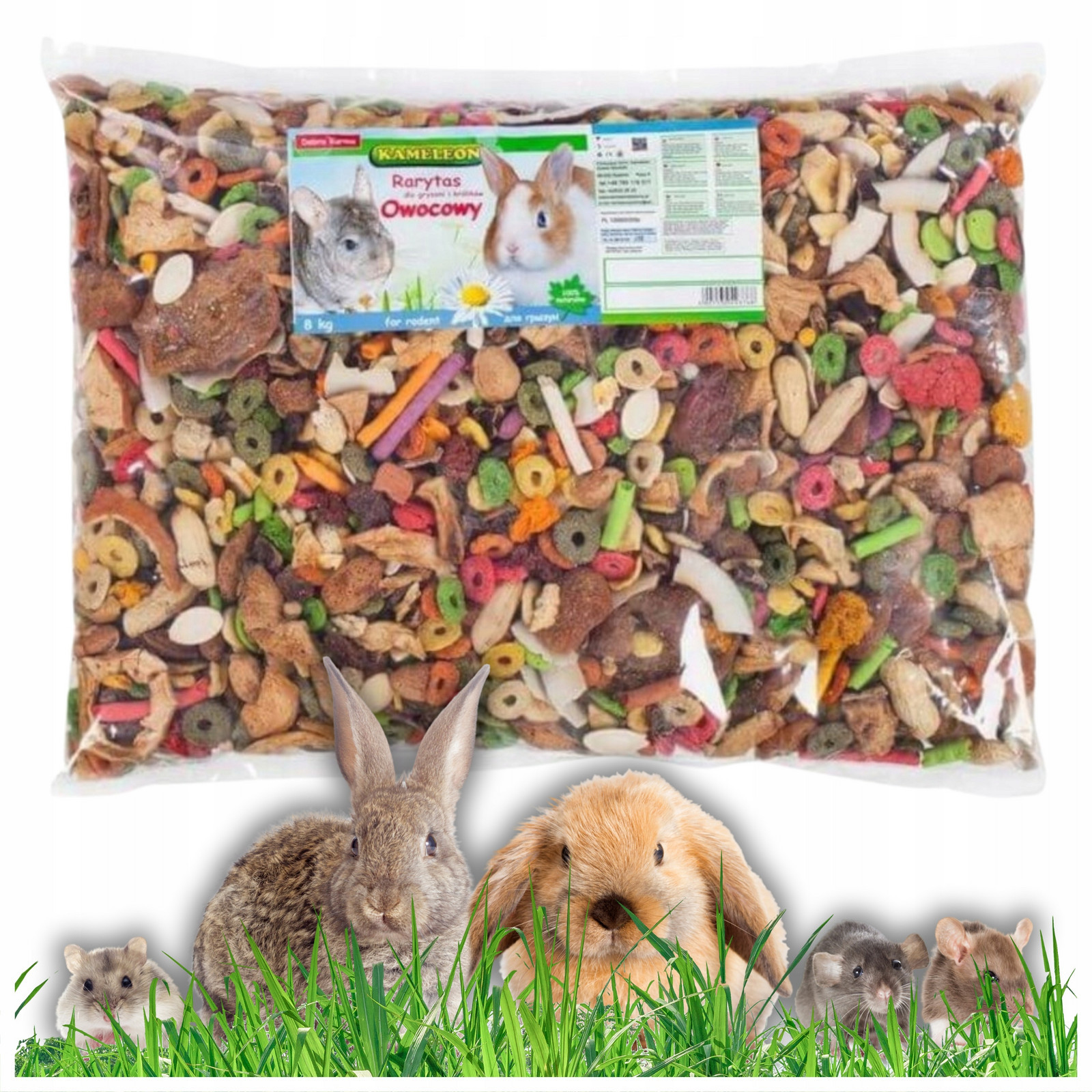 Krmivo Pamlsek pro hlodavce Pochoutky Kameleon Rarita Ovocný sáček 10 kg