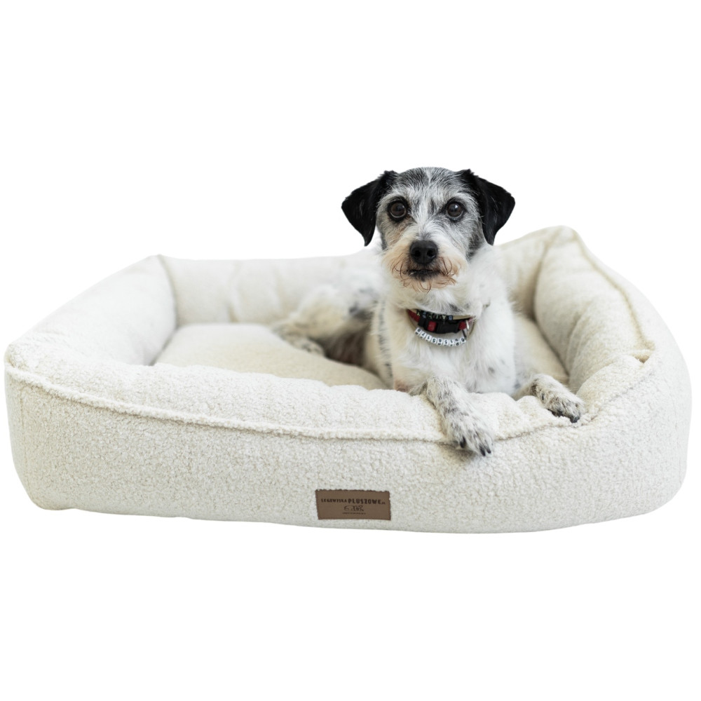 Pelíšek Premium Boucle Ecru 60 x 50 cm pro psa kočku York Maltézský pes
