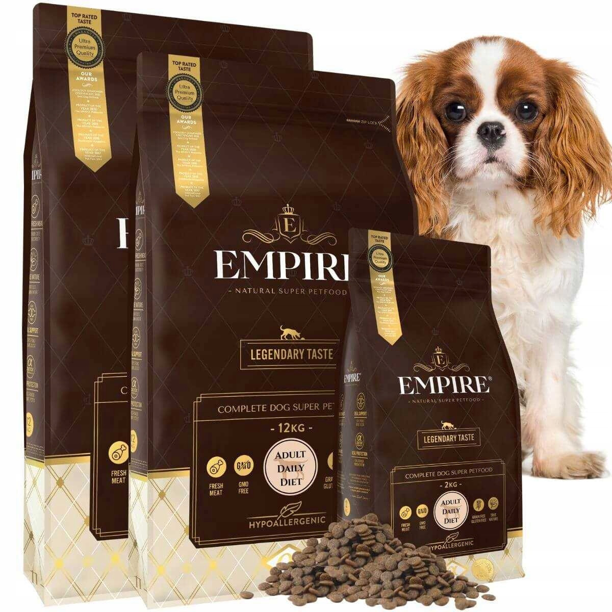 Suché Krmivo Malých Středních Plemen Empire Adult Daily Diet Bez Gmo Sada 26 Kg