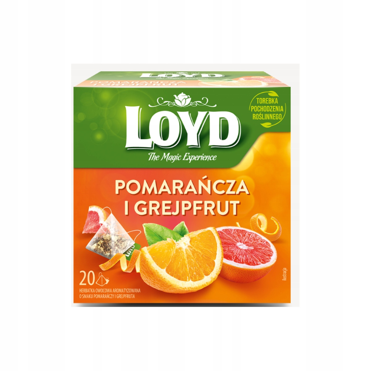 2 x Čaj Loyd Pomeranč a grapefruit (20 kusů)