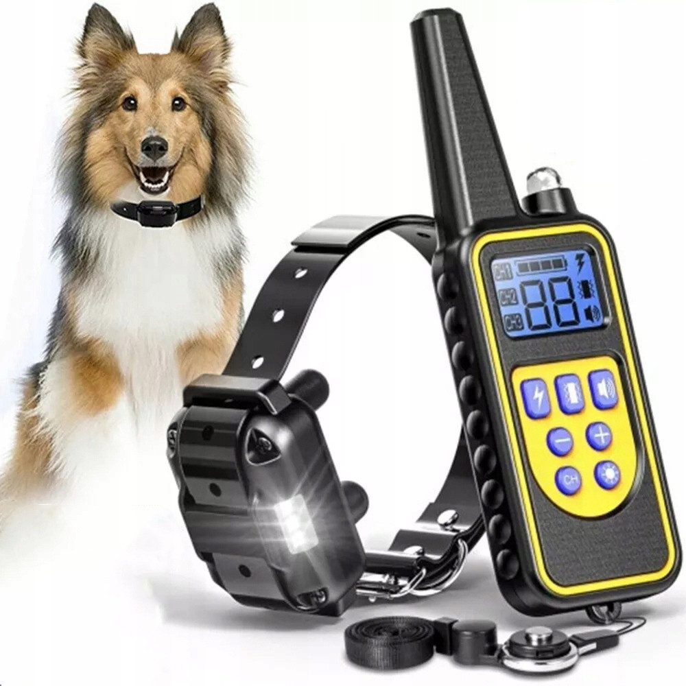 Elektrický Výcvikový Obojek Pro Psa Treser 800 M Dálkové Ovládání