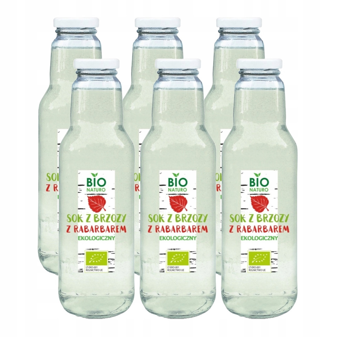 Březová šťáva s rebarborou Bio Přírodní 750ml BioNaturo