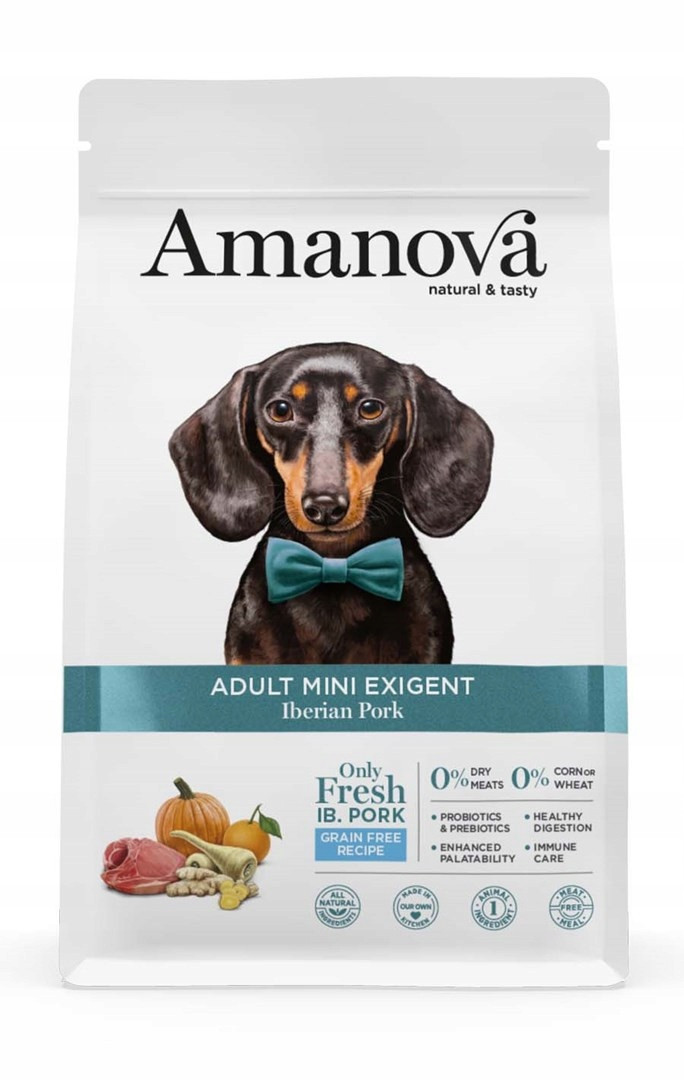 Krmivo pro psy Amanova Adult Mini Exigent Iberian Pork 7 kg