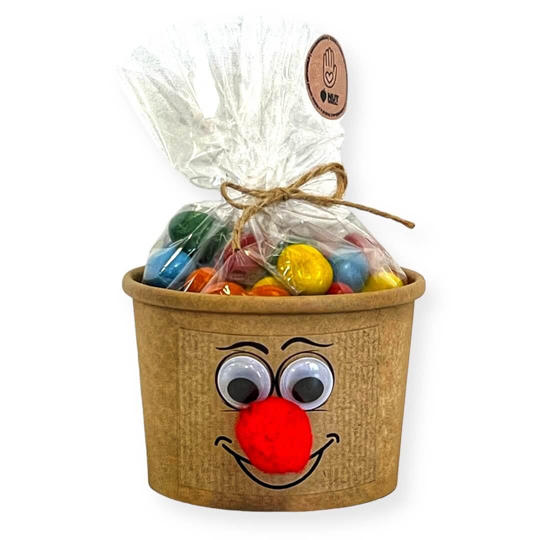 Nutworld.cz Klaun Eko kelímek a celofánek - Arašídy v barevné čokoládě - 180g